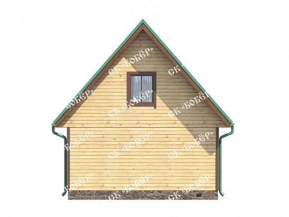 Маленький дом из бруса 6х6. фото